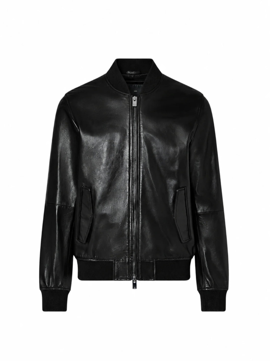 Liu Jo giubbino bomber in pelle uomo nero