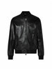 Liu Jo giubbino bomber in pelle uomo nero
