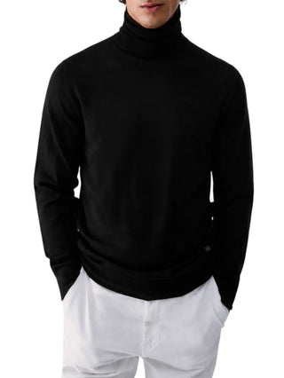 Liu Jo maglia dolcevita uomo in lana Merinos extrafine nero QXX138MA27P 22222 LIU JO 