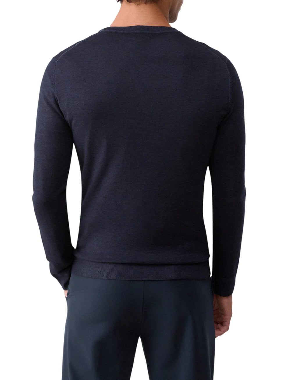 Liu Jo maglia uomo in lana extrafine blu