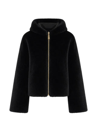 Liu Jo giubbino reversibile in ecopelliccia con cappuccio nero TF6005E1135 22222 LIU JO 