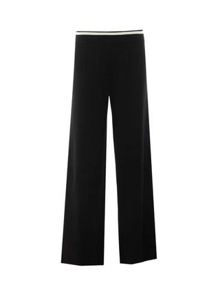 Liu Jo pantaloni donna wide leg in maglia nero TF6190MS63L A3521 LIU JO 