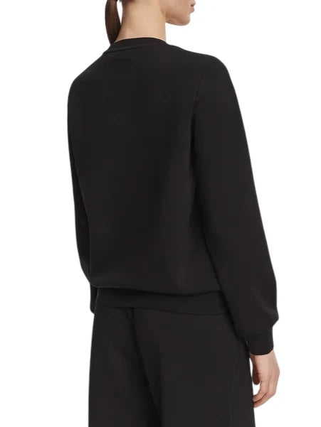 Liu Jo felpa donna in scuba con logo gioiello nero