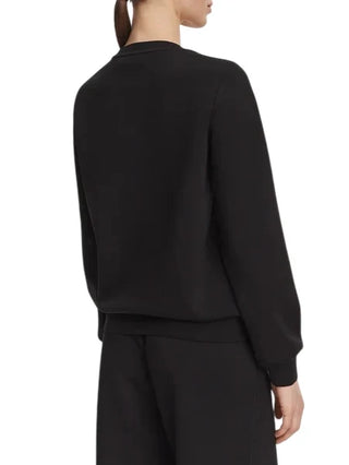 Liu Jo felpa donna in scuba con logo gioiello nero