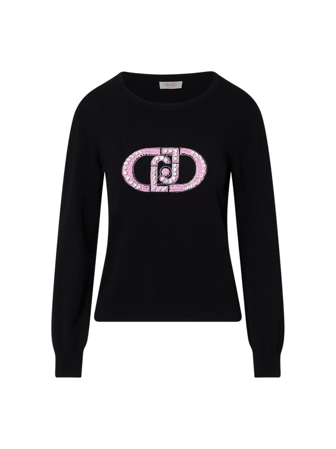 Liu Jo maglia donna con logo gioiello nero
