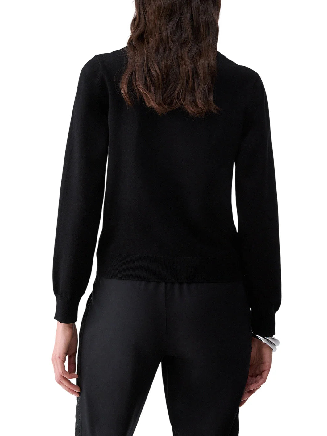 Liu Jo maglia donna con logo gioiello nero