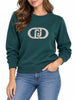 Liu Jo maglia donna con logo gioiello verde