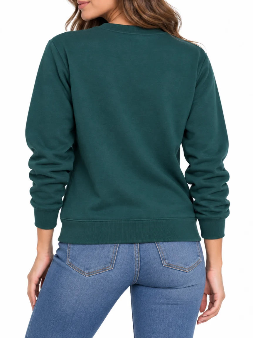 Liu Jo maglia donna con logo gioiello verde