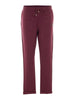 Liu Jo pantaloni joggers donna in scuba con logo gioiello borgogna
