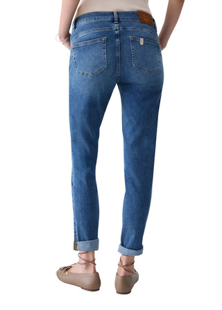 Liu Jo jeans donna slim Monroe in denim stretch lavaggio blu