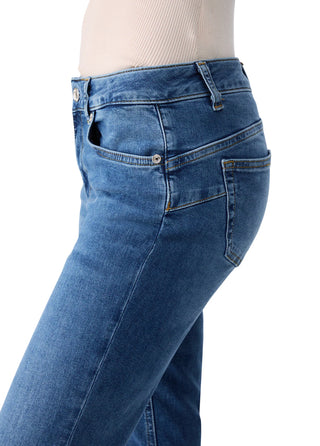 Liu Jo jeans donna slim Monroe in denim stretch lavaggio blu