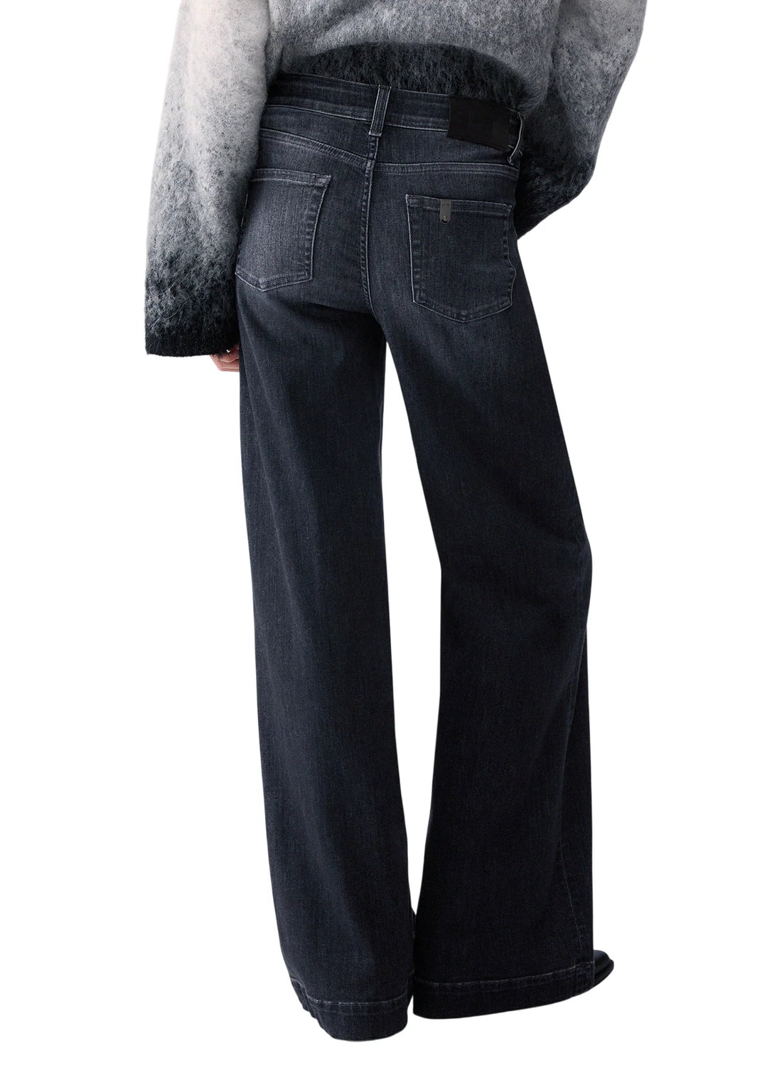 Liu Jo jeans palazzo donna in denim stretch lavaggio grigio