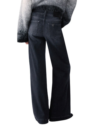 Liu Jo jeans palazzo donna in denim stretch lavaggio grigio