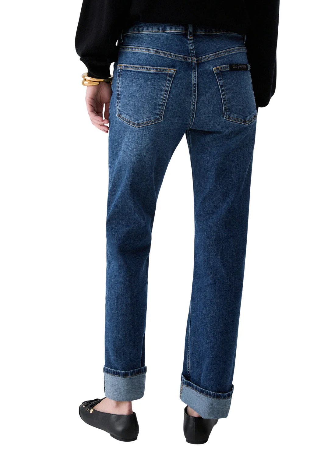 Liu Jo jeans donna straight in denim stretch lavaggio blu