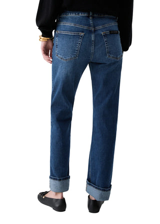 Liu Jo jeans donna straight in denim stretch lavaggio blu