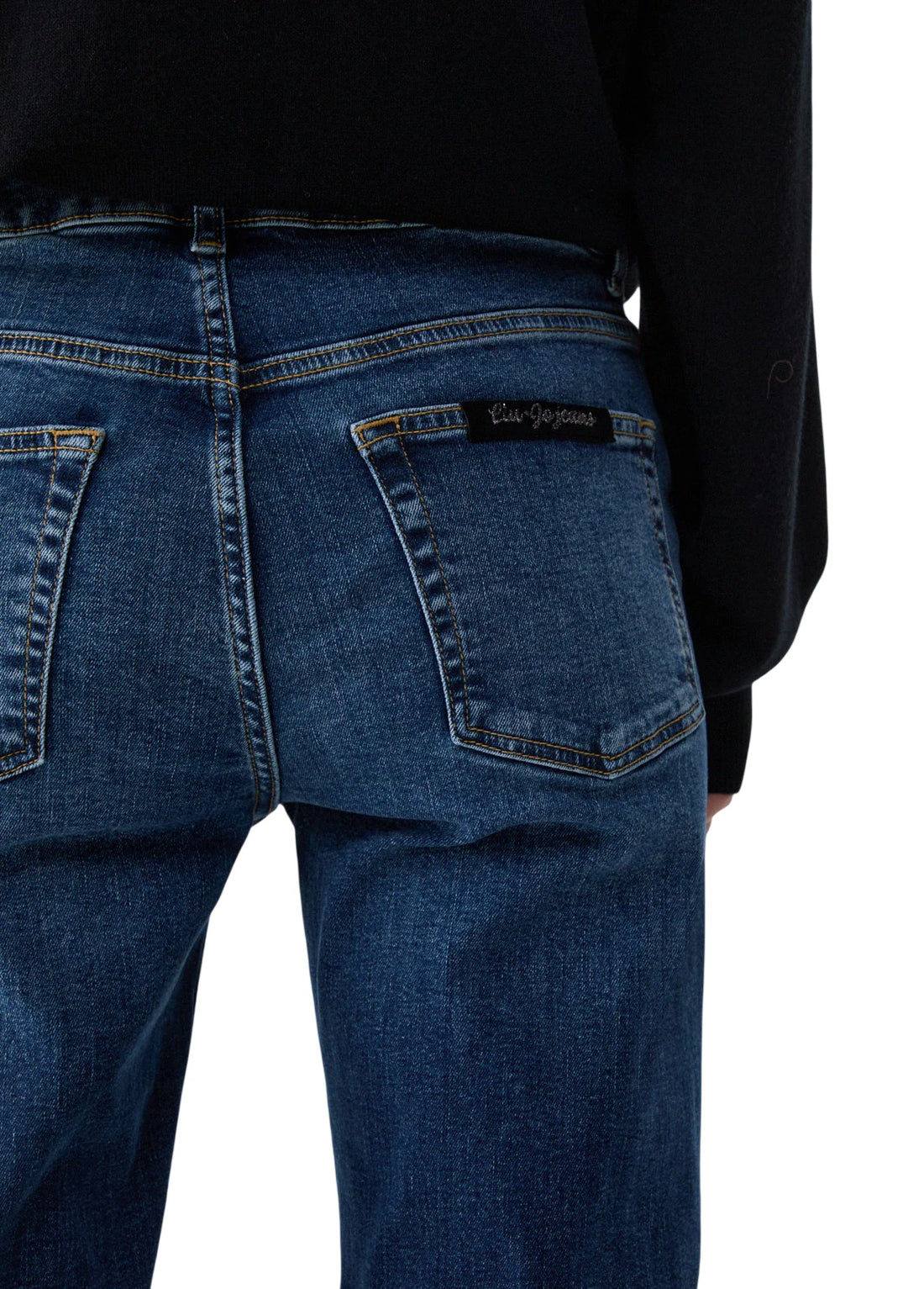 Liu Jo jeans donna straight in denim stretch lavaggio blu