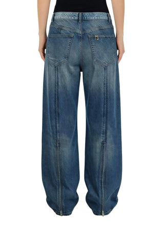 Liu Jo feat Elodie jeans wide leg Dea lavaggio blu medio