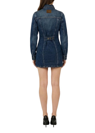 Liu Jo feat Elodie abito corto in denim donna lavaggio blu