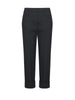Lola by Sandro Ferrone pantaloni donna slim con risvolto Caserta antracite melange