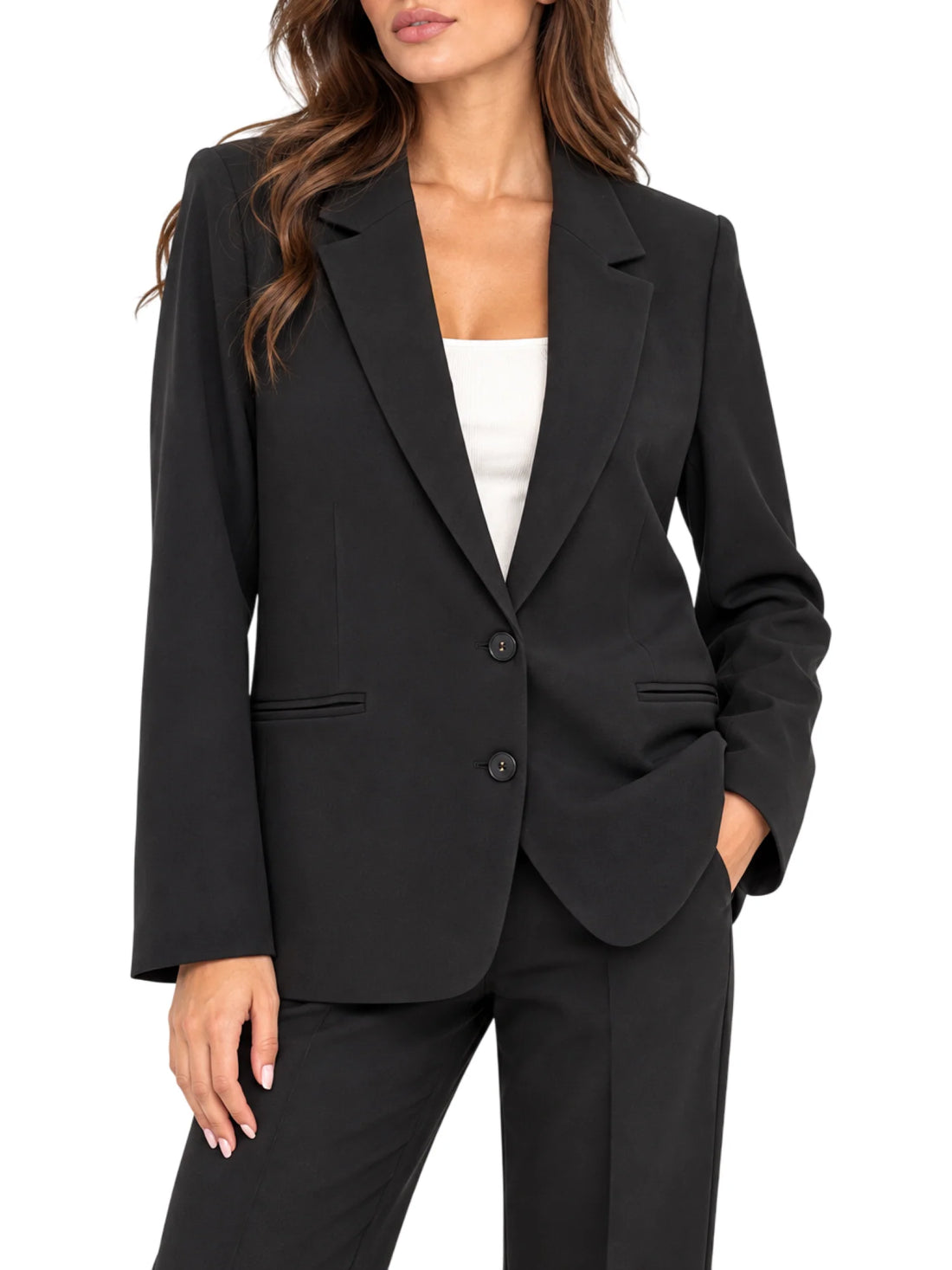 Lola by Sandro Ferrone giacca blazer monopetto donna Aglio nero