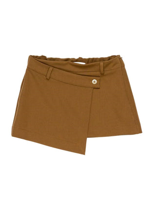 Lulù by Miss Grant gonna a portafoglio bambina marrone LL4488 CIOCCOLATO LU LU'