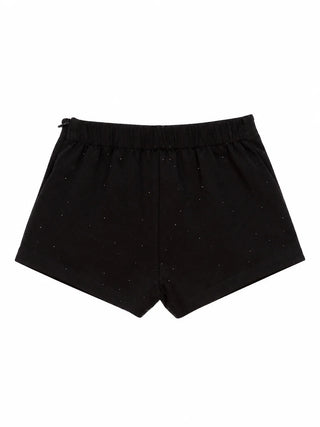Lulù by Miss Grant shorts bambina con strass nero LL4503 NERO LU LU'