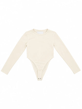 Lulù by Miss Grant body manica lunga bambina latte LL4520 LATTE LU LU'
