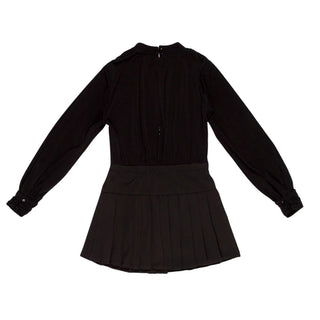 Lulù by Miss Grant abito corto bambina a pieghe nero LL4629 NERO LU LU'