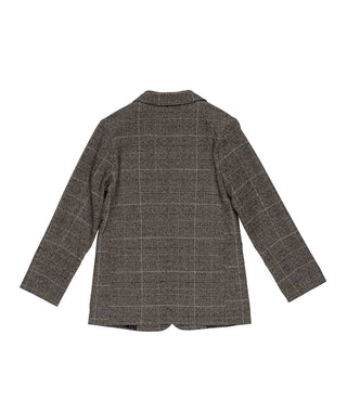 Lulù by Miss Grant giacca blazer bambina fantasia Principe di Galles grigio LL4675 CHENE LU LU'