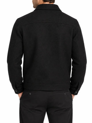 Manuel Ritz cappotto uomo misto lana bouclè nero 4132H8405C-263743 99 MANUEL RITZ