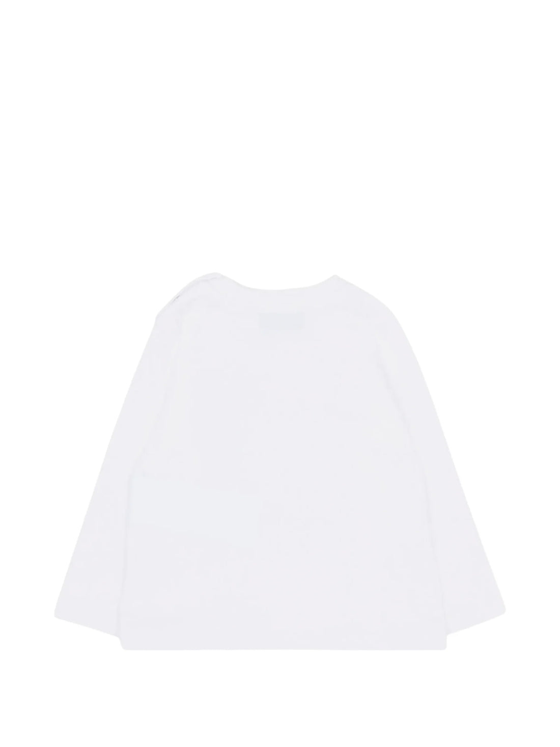 Moschino T-shirt unisex neonato manica lunga con orsetto bianco