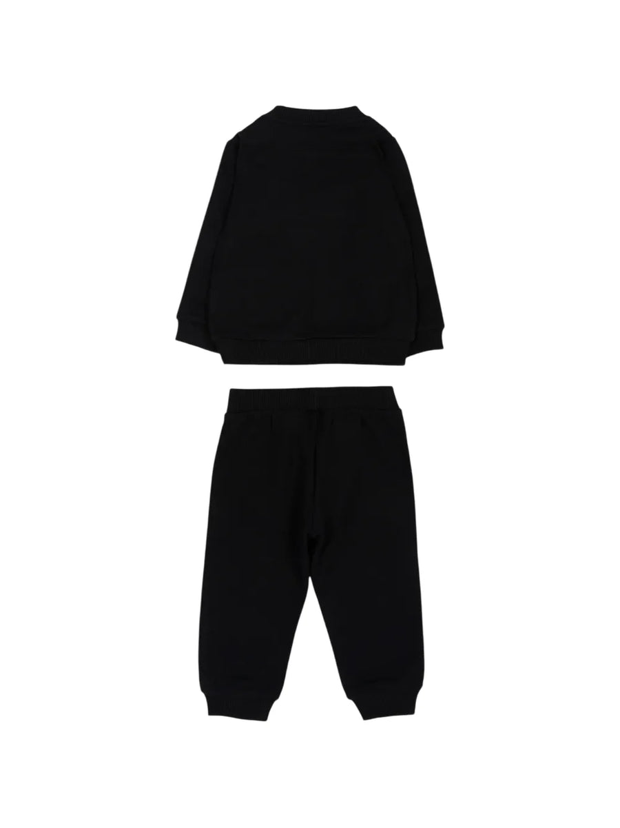 Moschino completo sportivo neonato felpa e pantaloni con orsetto nero