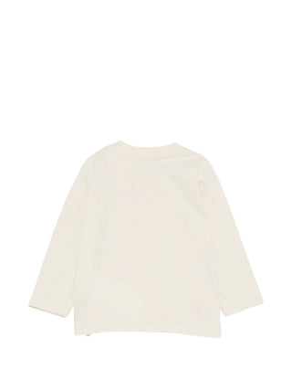 Moschino T-shirt manica lunga unisex neonato con orsetto beige MTO014LAA10 20404 MOSCHINO