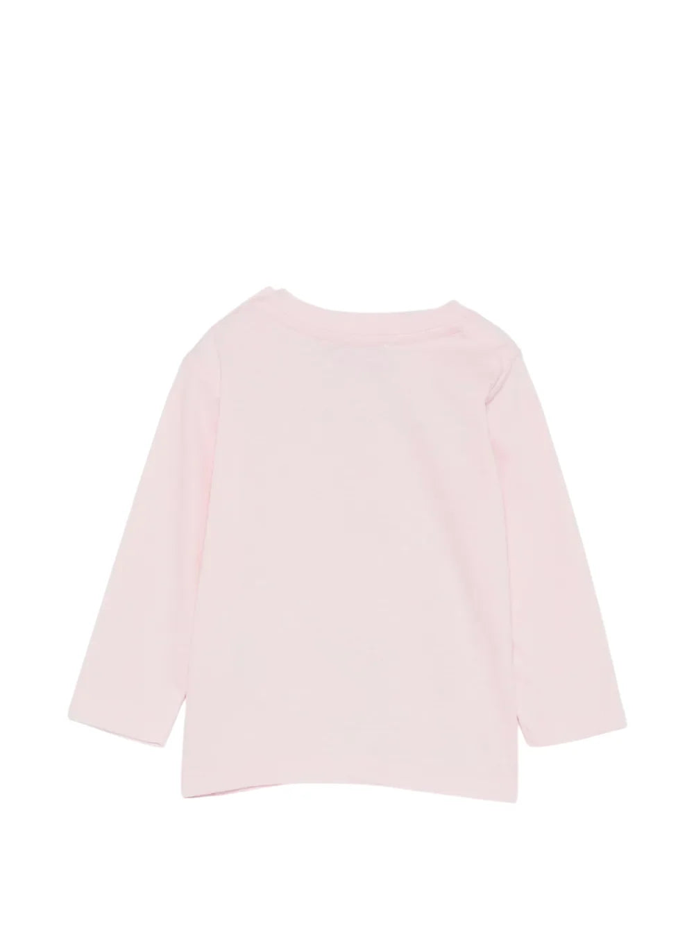 Moschino T-shirt manica lunga unisex neonato con orsetto rosa