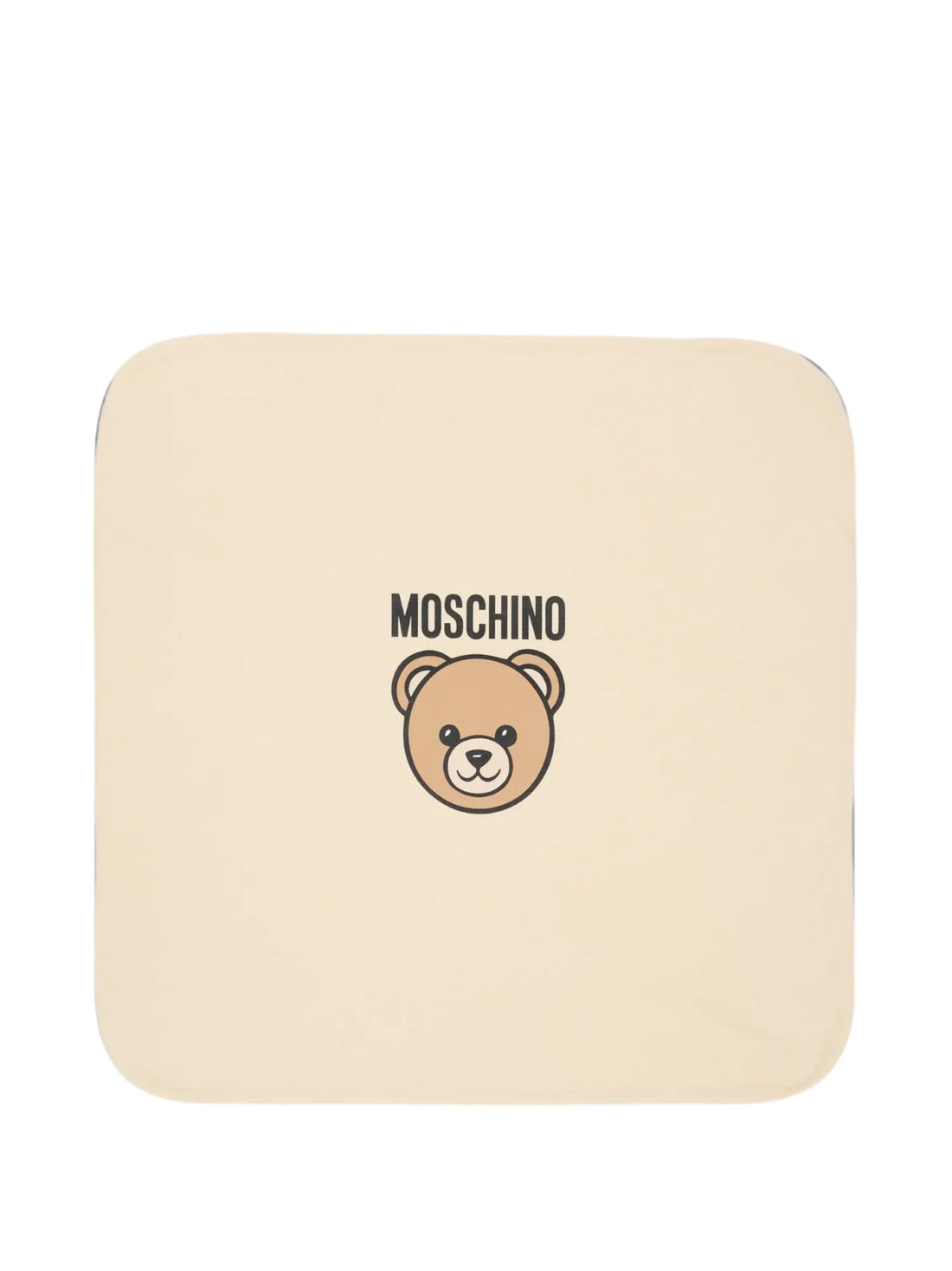 Moschino coperta unisex neonato con stampa orsetto beige