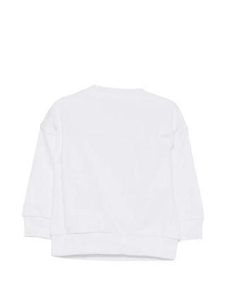 Moschino felpa unisex neonato con orsetto bianco MUF06HLCA83 10101 MOSCHINO 
