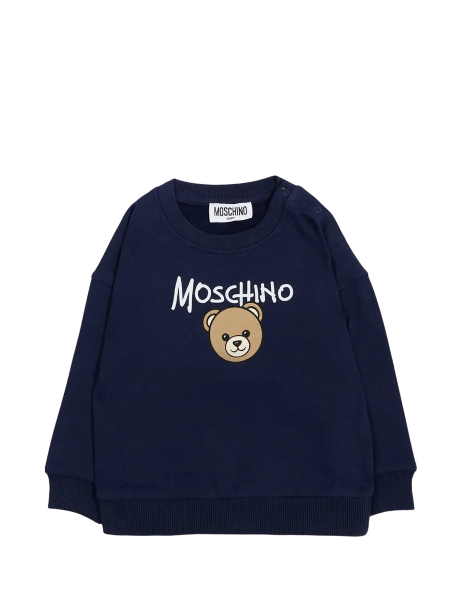Moschino felpa unisex neonato con orsetto blu