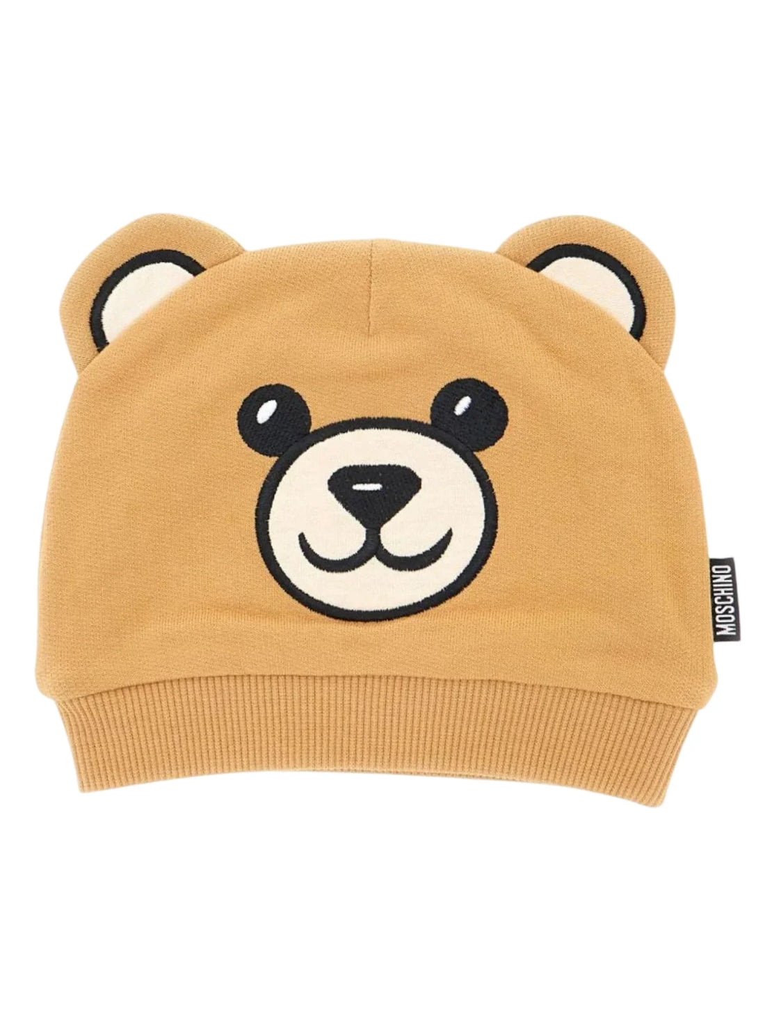 Moschino cappello unisex neonato deisgn orsetto marrone