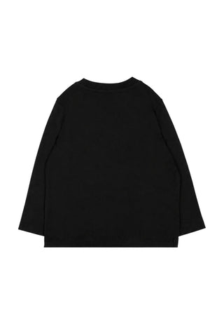 Moschino felpa neonato in cotone felpato stampa orsetto nero MVF060LCA83 60100 MOSCHINO