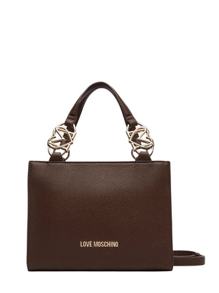 Love Moschino borsa a mano in ecopelle martellata con tracolla marrone JC4006PP1P-LB0 300 MOSCHINO LOVE 