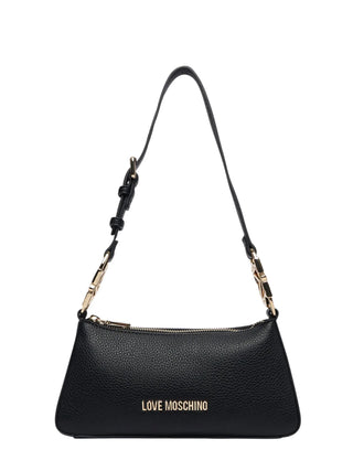 Love Moschino borsa a tracolla in ecopelle martellata nero oro JC4007PP1P-LB0 000 MOSCHINO LOVE 