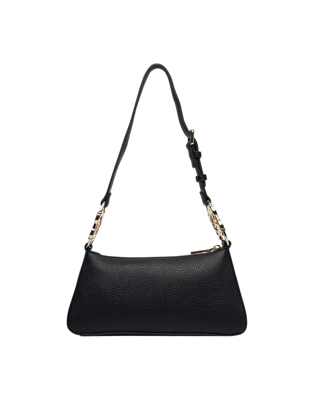 Love Moschino borsa a tracolla in ecopelle martellata nero oro