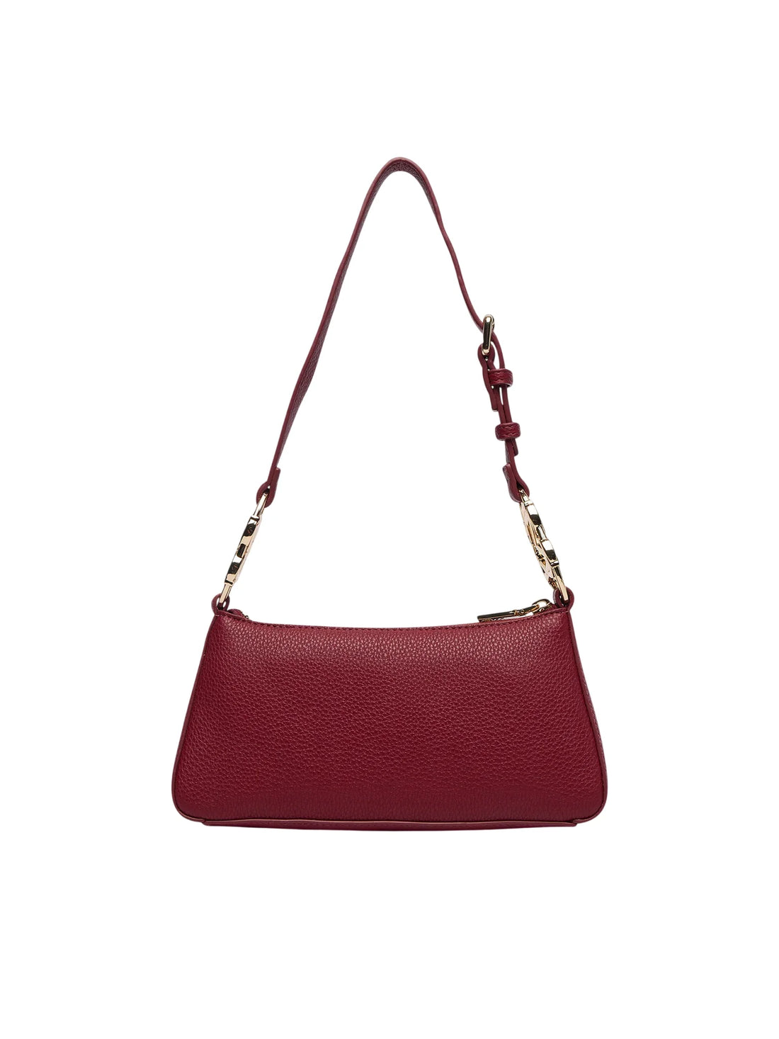 Love Moschino borsa a tracolla in ecopelle martellata bordeaux oro
