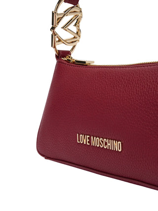 Love Moschino borsa a tracolla in ecopelle martellata bordeaux oro JC4007PP1P-LB0 552 MOSCHINO LOVE