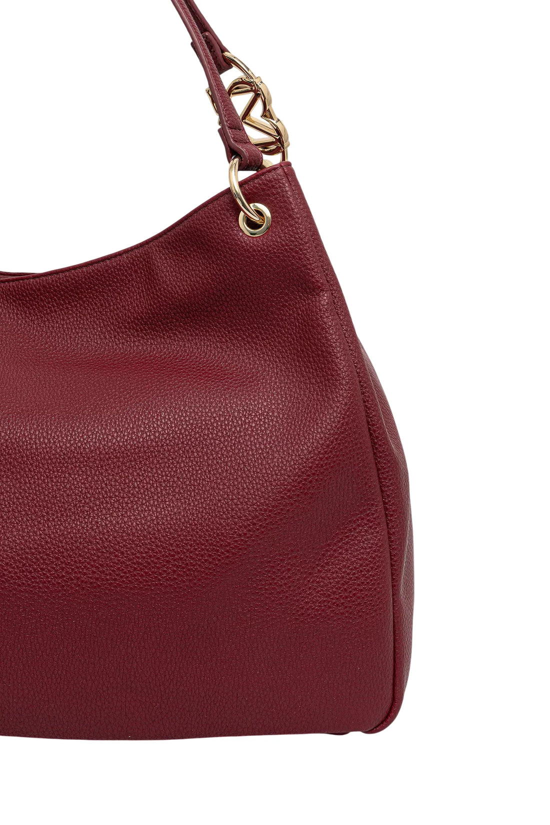 Love Moschino borsa tote a spalla in ecopelle martellata bordeaux