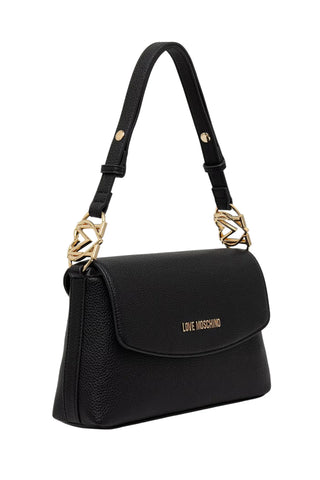 Love Moschino borsa a spalla in ecopelle martellata nero JC4017PP1P-LB0 000 MOSCHINO LOVE 
