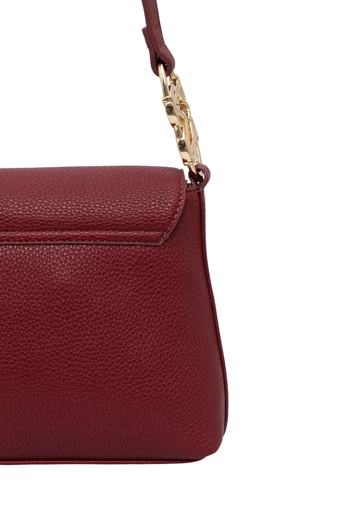Love Moschino borsa a spalla in ecopelle martellata bordeaux