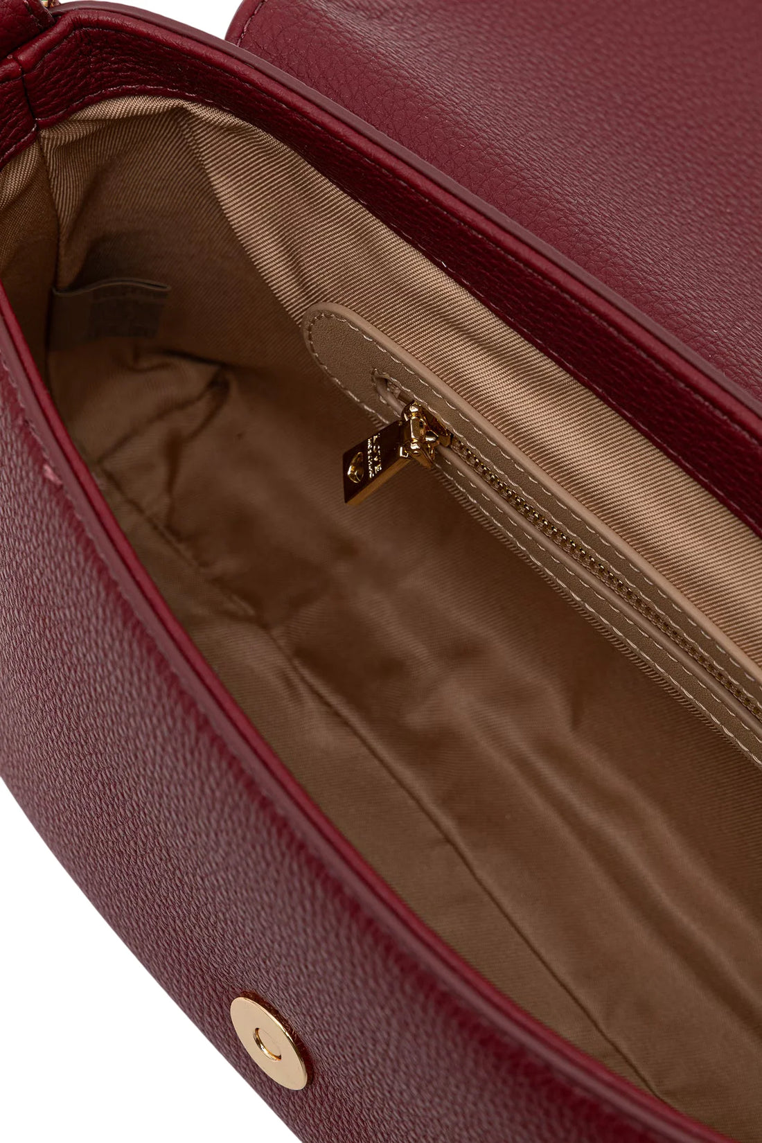 Love Moschino borsa a spalla in ecopelle martellata bordeaux