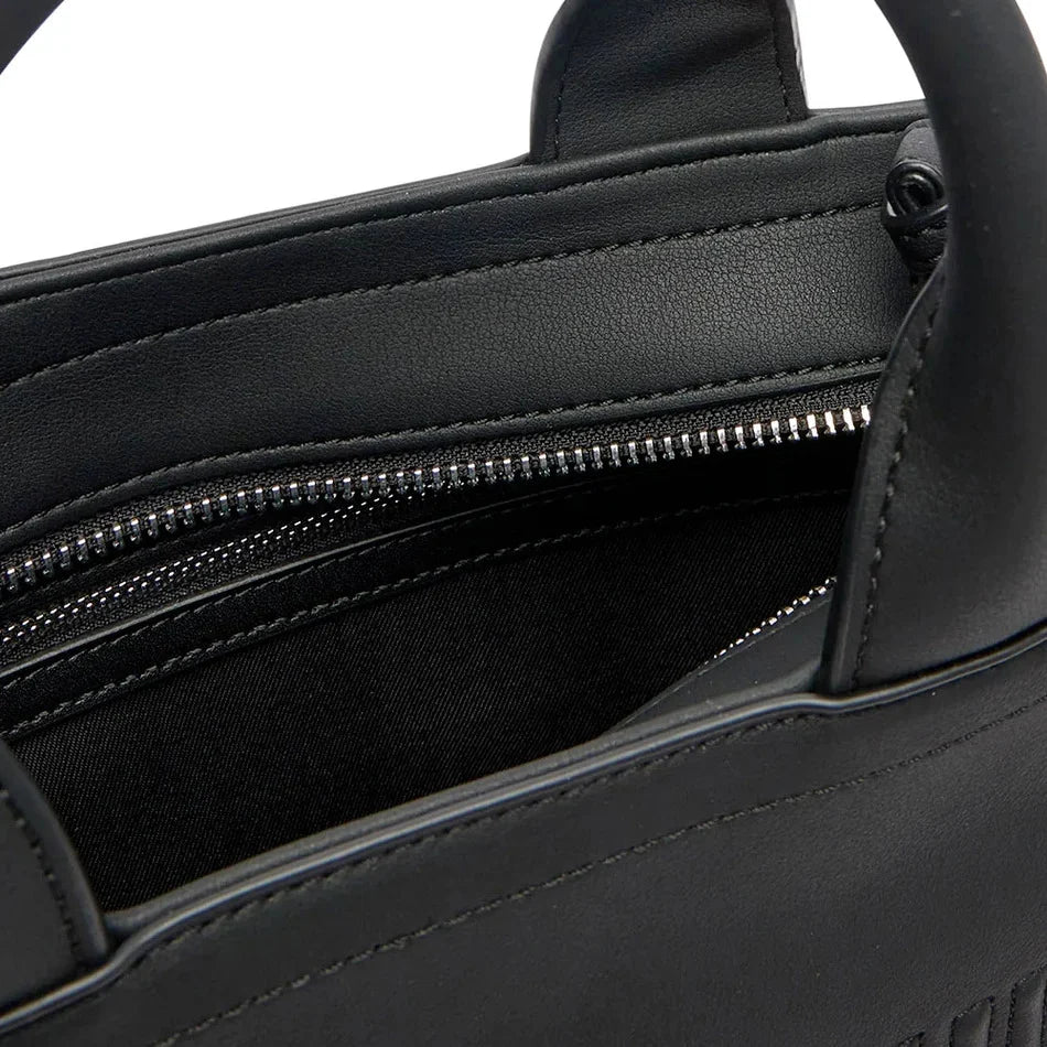 Love Moschino borsa a mano in ecopelle con tracolla nero