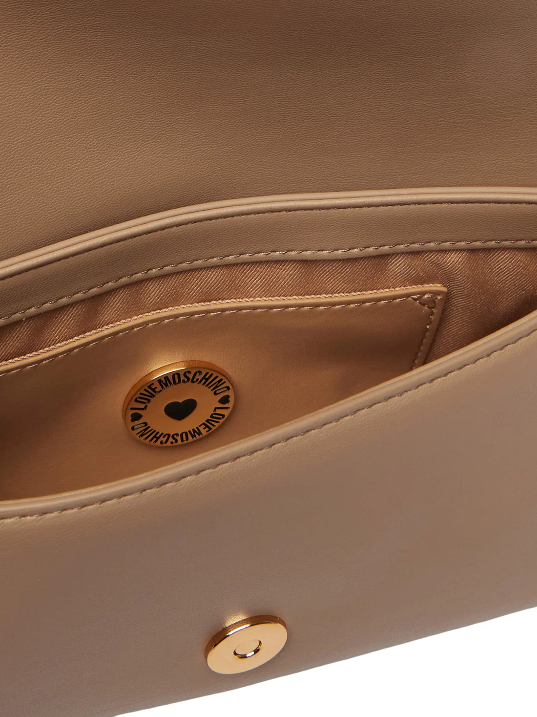 Love Moschino borsa a spalla donna in ecopelle tortora